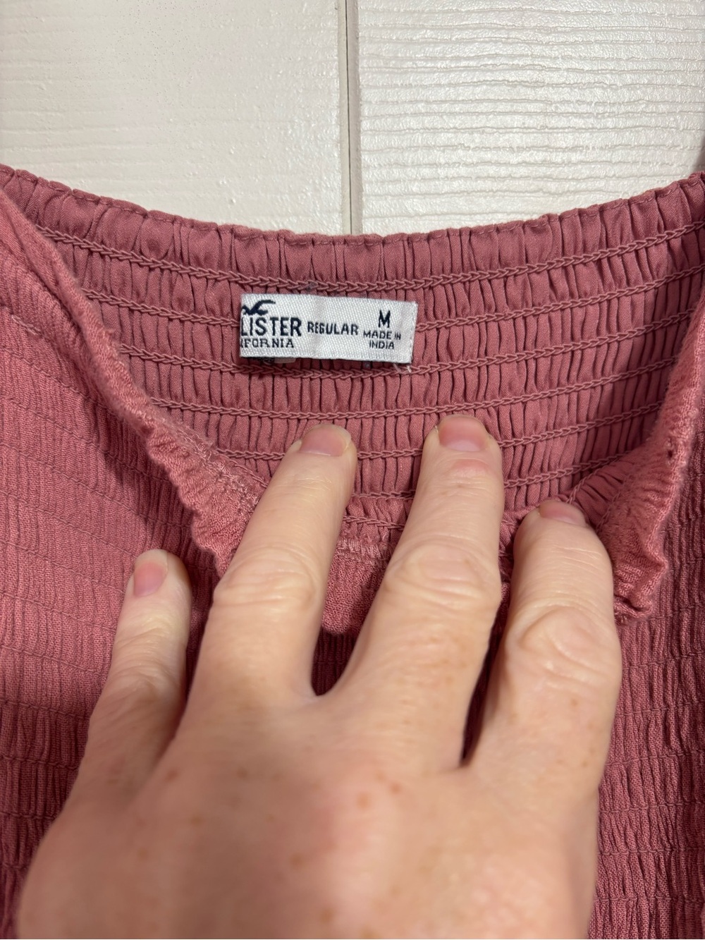 Hollister Dusty Rose Eyelet Mini Dress - Picture 5 of 6